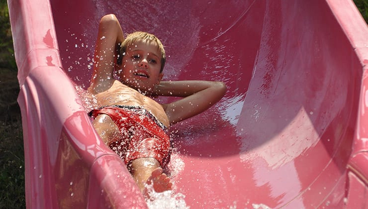 Splash N Slide at our Water Park in Tennessee