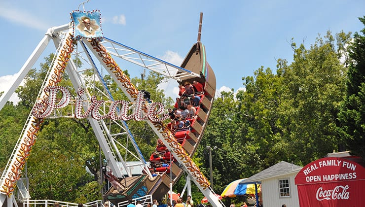 Pirate Thrill Ride at Amusement Park in Georgia