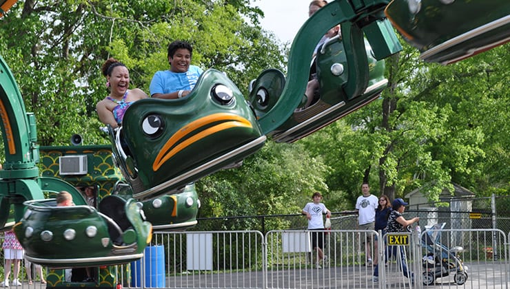 Sea Warrior Thrill Ride at Amusement Park in Georgia