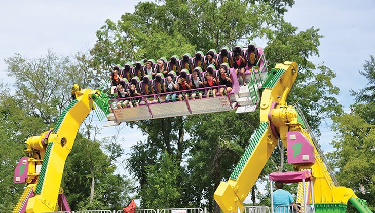 Twister Thrill Ride at Amusement Park in Georgia