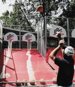 Basketball Shot Game at Lake Winnie Amusement Park