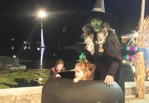 Mother Dressed as Witch at Lake Winnie in Chattanooga
