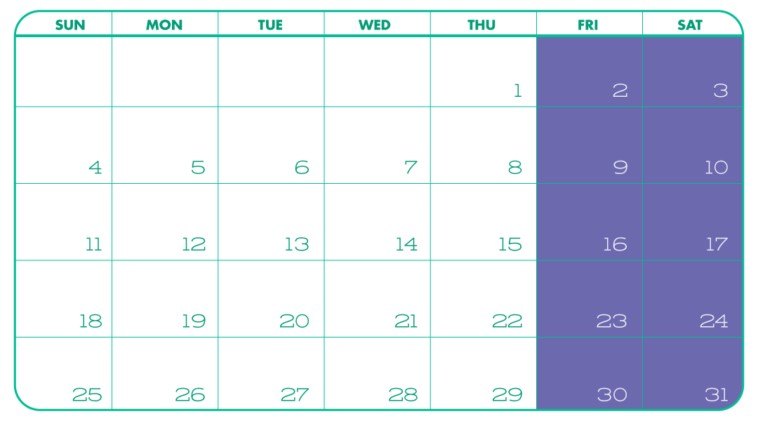 Spookah Schedule